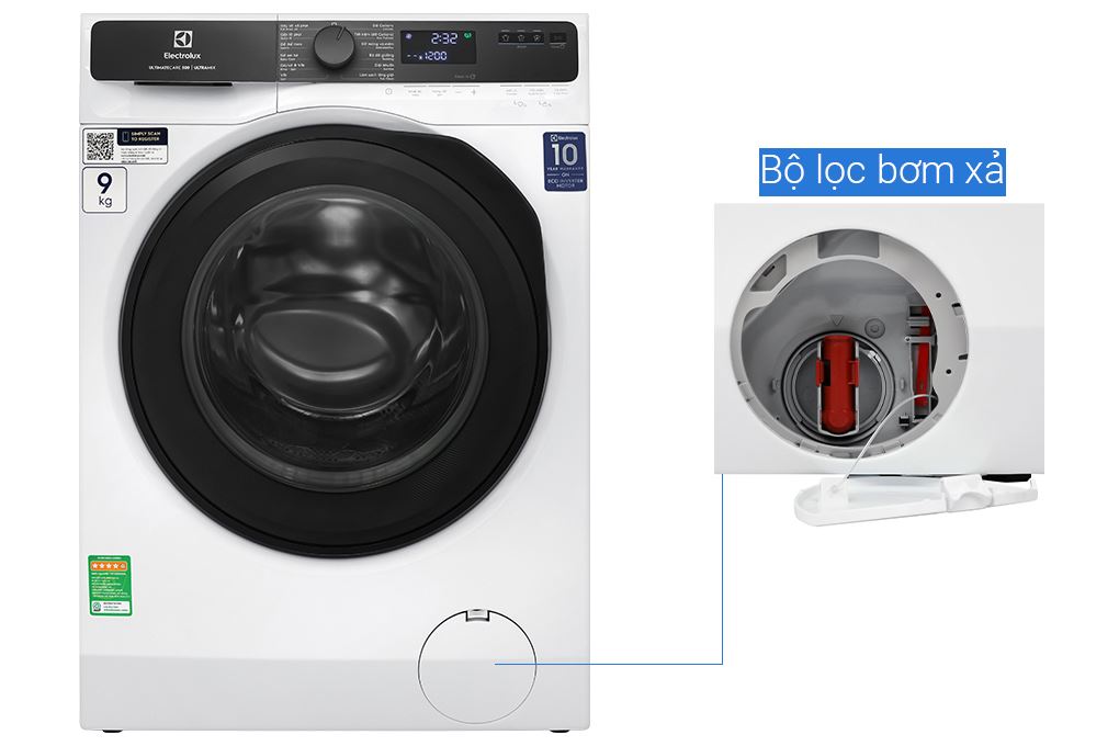 Máy giặt Electrolux UltimateCare 500 Inverter 9 kg EWF9023P5WC Màu Trắng