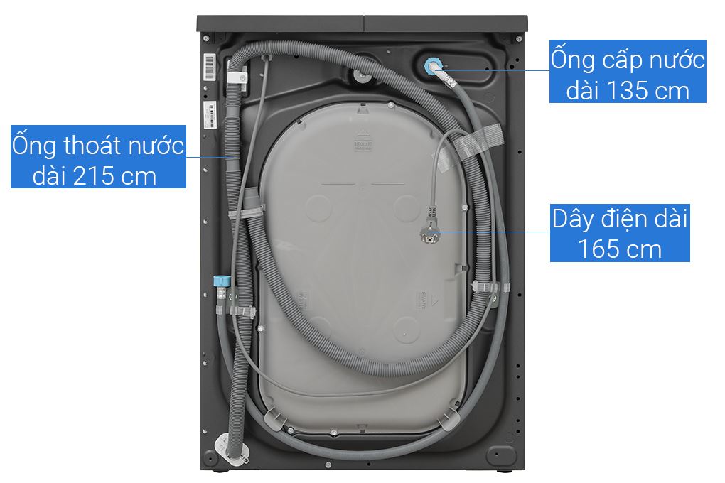 Máy giặt Electrolux UltimateCare 700 Inverter 10 kg EWF1043R7SC Màu Đen - Xám