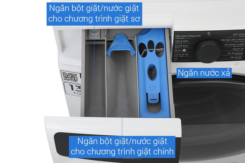 Máy giặt Electrolux UltimateCare 700 Inverter 13 kg EWF1343R7WC Màu Trắng