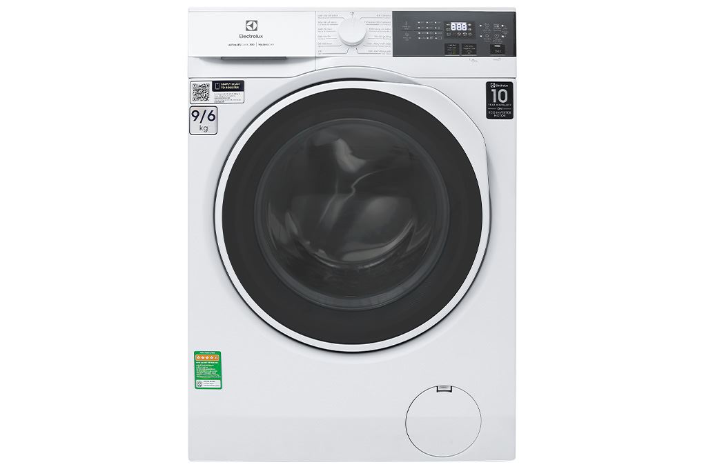 Máy giặt sấy Electrolux UltimateCare 300 Inverter giặt 9 kg - sấy 6 kg EWW9024P3WC Màu Trắng