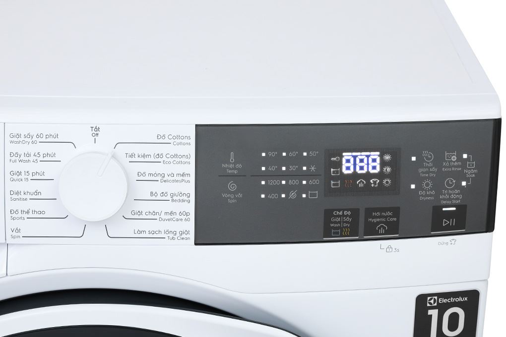 Máy giặt sấy Electrolux UltimateCare 300 Inverter giặt 9 kg - sấy 6 kg EWW9024P3WC Màu Trắng
