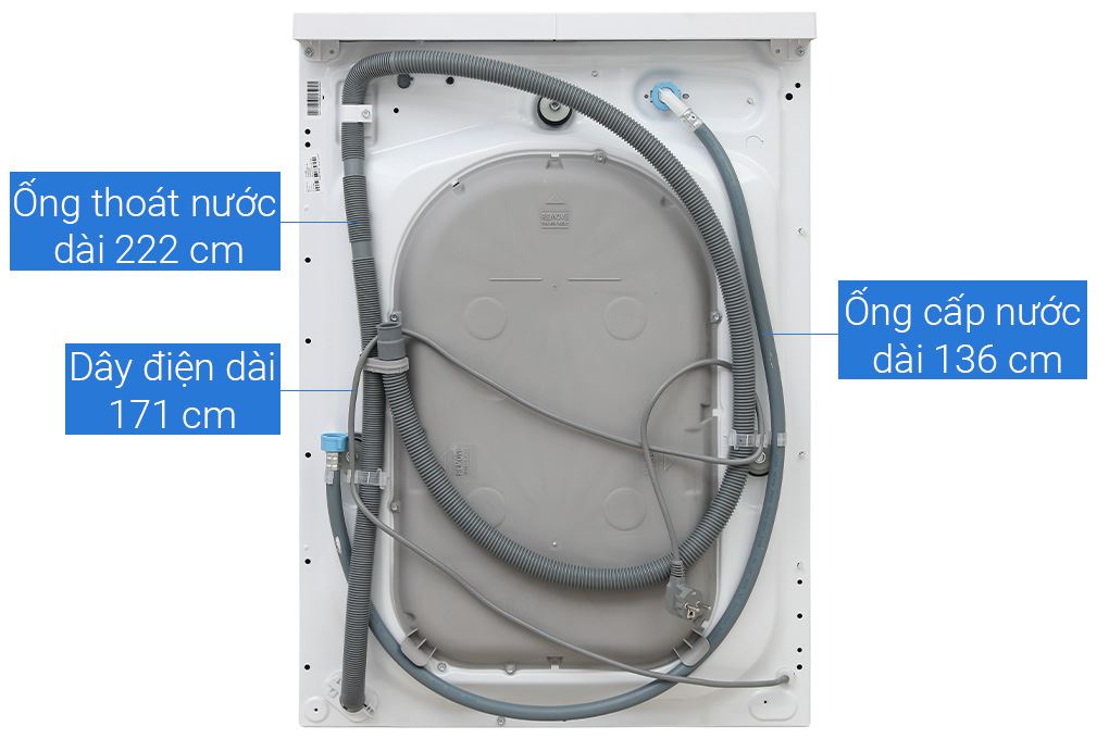 Máy giặt sấy Electrolux UltimateCare 300 Inverter giặt 9 kg - sấy 6 kg EWW9024P3WC Màu Trắng