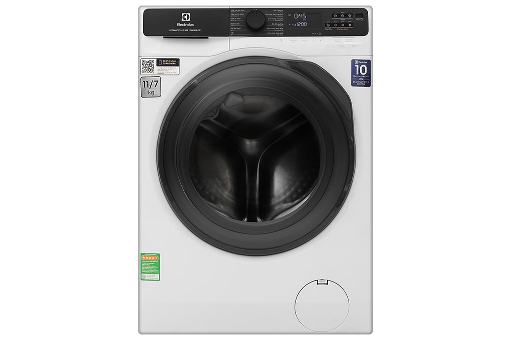 Máy giặt sấy Electrolux UltimateCare 500 Inverter giặt 11 kg - sấy 7 kg EWW1123P5WC Màu Trắng