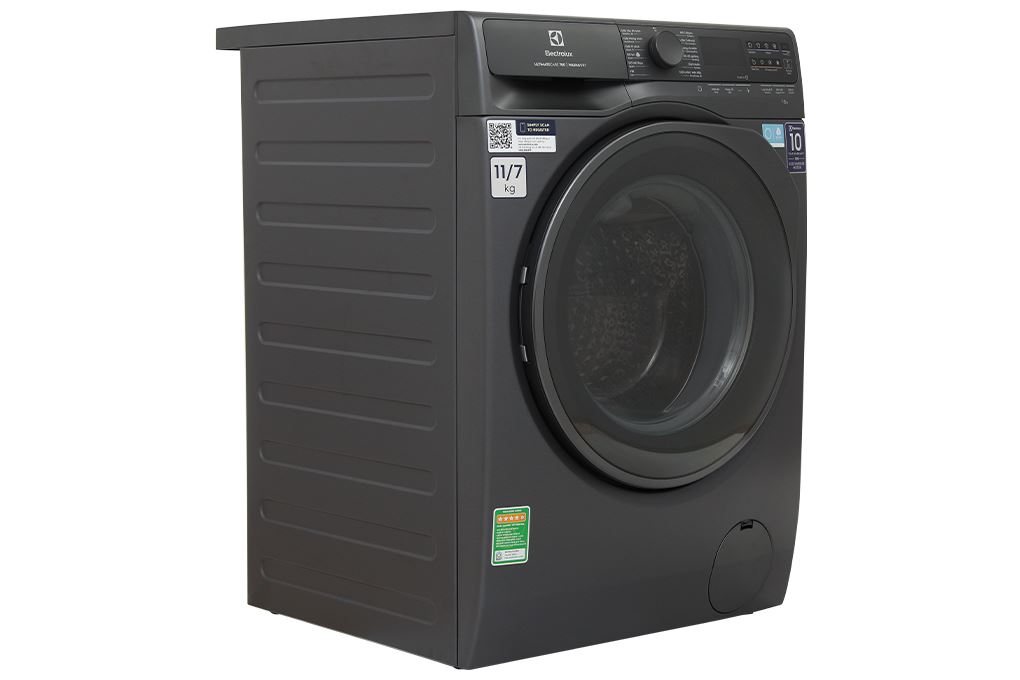 Máy giặt sấy Electrolux UltimateCare 700 Inverter giặt 11 kg - sấy 7 kg EWW1143R7SC Màu Đen - Xám