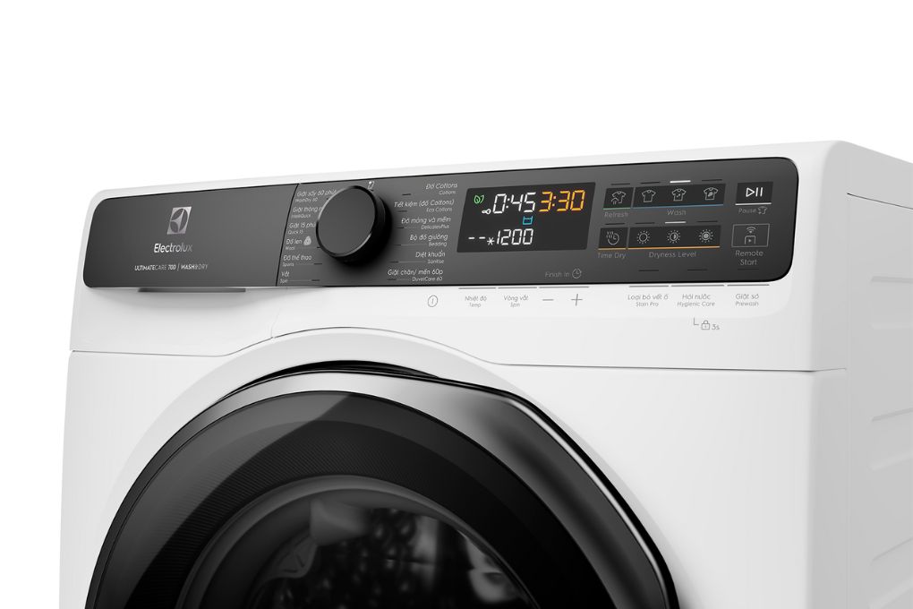 Máy giặt sấy Electrolux UltimateCare 700 Inverter giặt 13 kg - sấy 9 kg EWW1343R7WC Màu Trắng