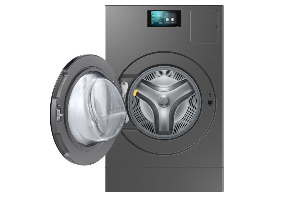 Máy giặt sấy Samsung AI Combo Heatpump Inverter giặt 25 kg - sấy 15 kg WD25DB8995BZSV Màu Xám