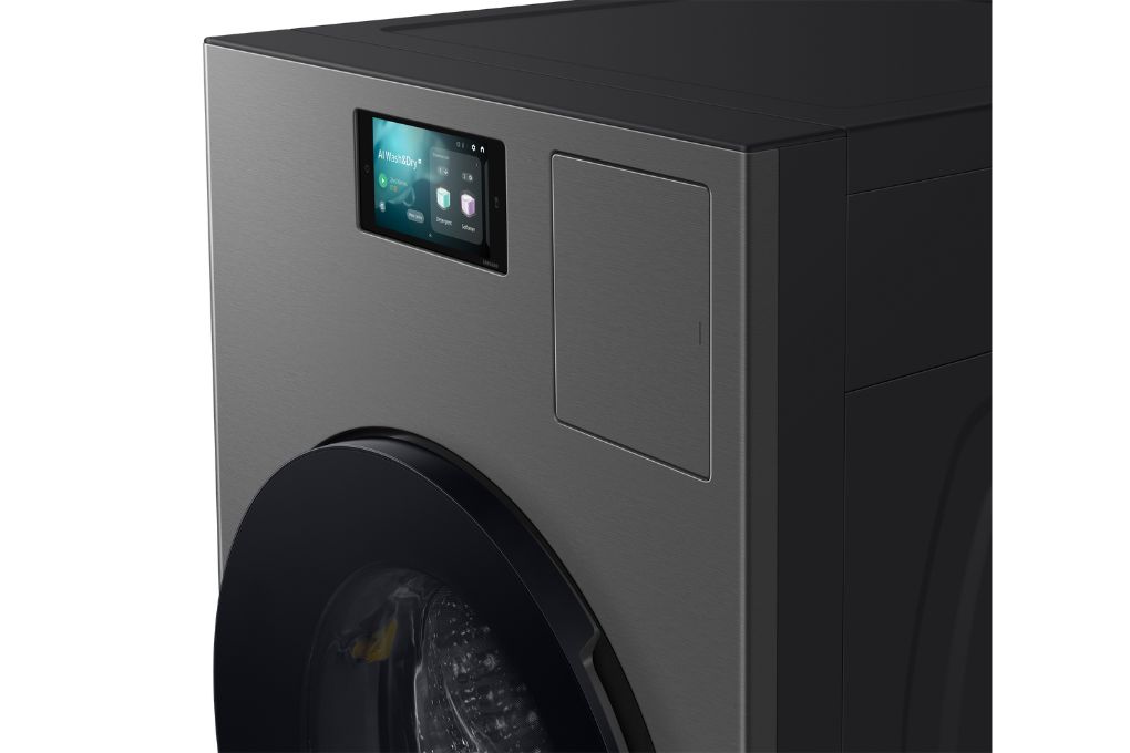 Máy giặt sấy Samsung AI Combo Heatpump Inverter giặt 25 kg - sấy 15 kg WD25DB8995BZSV Màu Xám