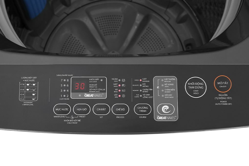Máy giặt Toshiba Inverter 17 kg AW-DUN1800MV(SG) Màu Bạc