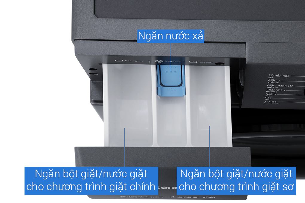 Máy giặt Hisense Inverter 10.5 kg WF105N1 Màu Đen