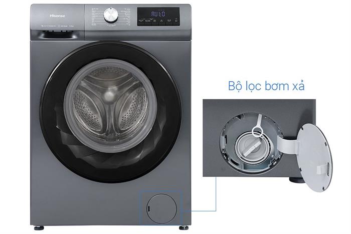 Máy giặt Hisense Inverter 10.5 kg WF105N1 Màu Đen