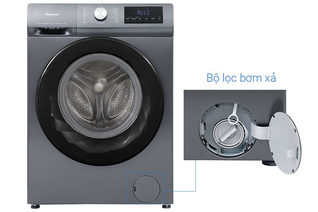 Máy giặt Hisense Inverter 10.5 kg WF105N1 Màu Đen