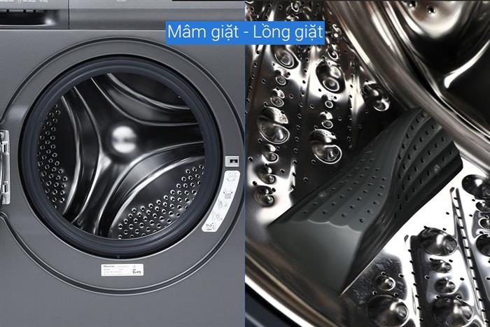 Máy giặt Hisense Inverter 10.5 kg WF105N1 Màu Đen