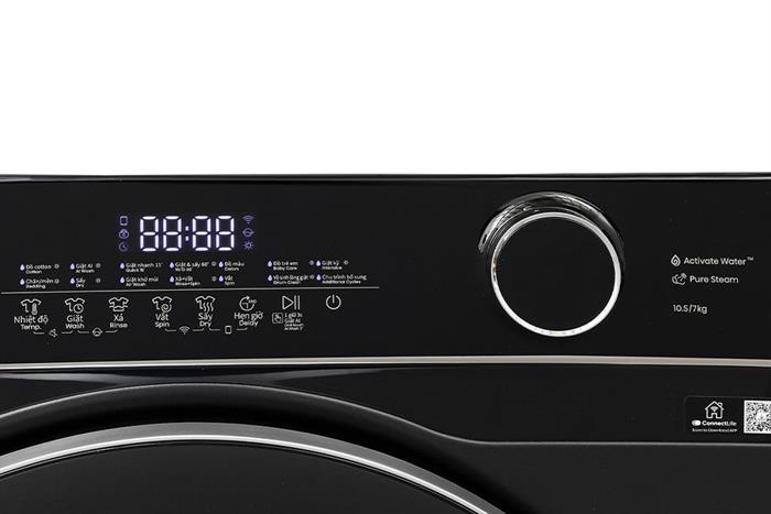 Máy giặt sấy Hisense Inverter giặt 10.5 kg - sấy 7 kg WD105M3 Màu Đen