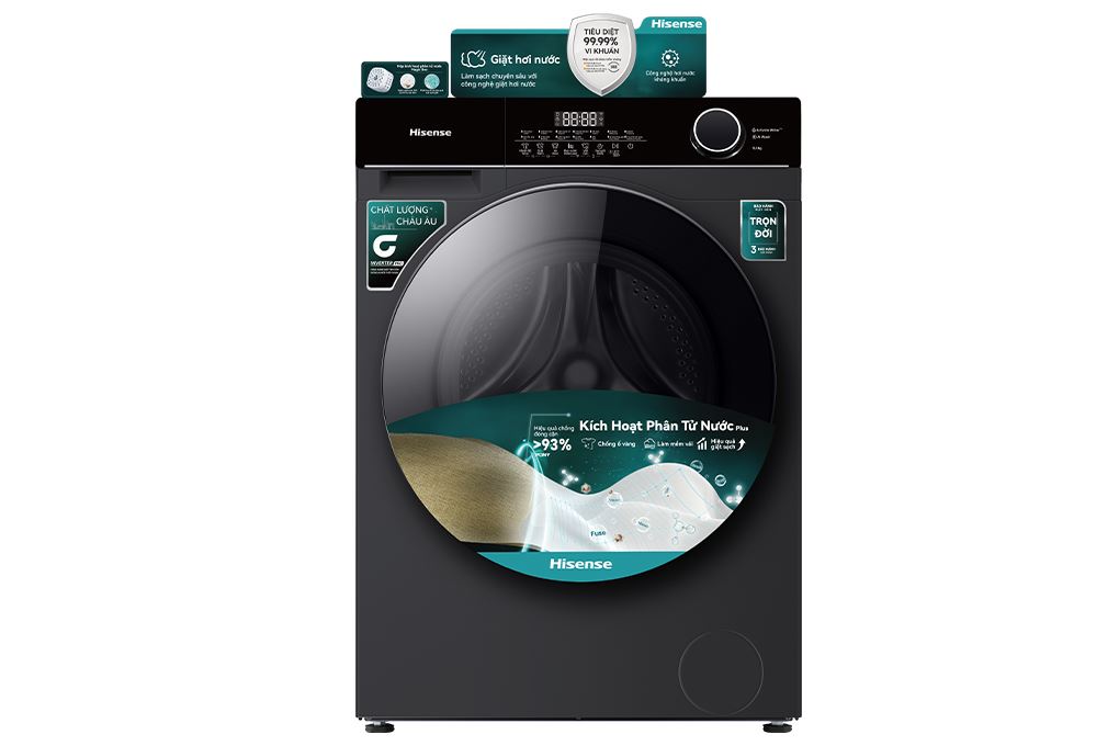 Máy giặt Hisense Inverter 10.5 kg WF105M3 Màu Đen