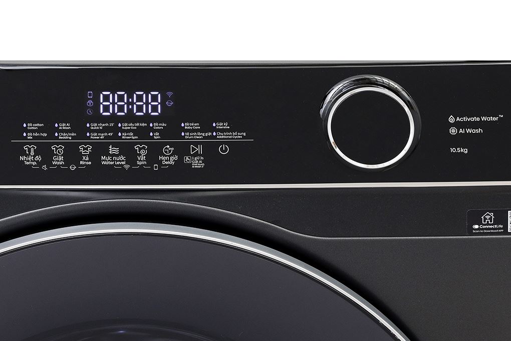 Máy giặt Hisense Inverter 10.5 kg WF105M3 Màu Đen