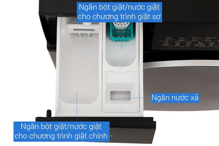 Máy giặt Hisense Inverter 10.5 kg WF105M3 Màu Đen