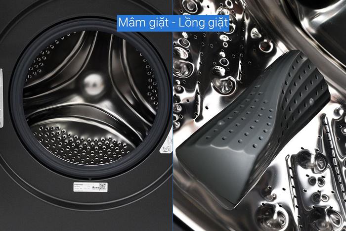 Máy giặt Hisense Inverter 10.5 kg WF105M3 Màu Đen