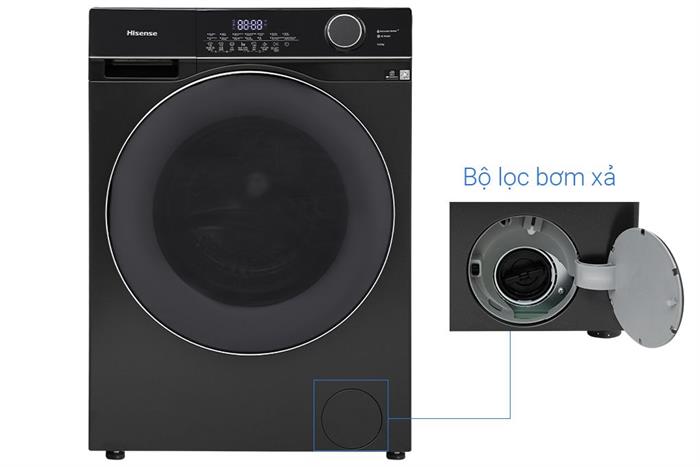 Máy giặt Hisense Inverter 10.5 kg WF105M3 Màu Đen
