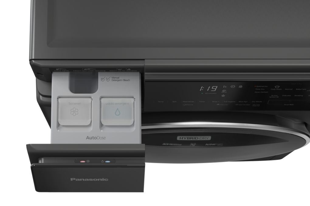 Máy giặt sấy Panasonic Inverter giặt 11.5 kg - sấy 7 kg NA-S157FW1BV Màu Đen