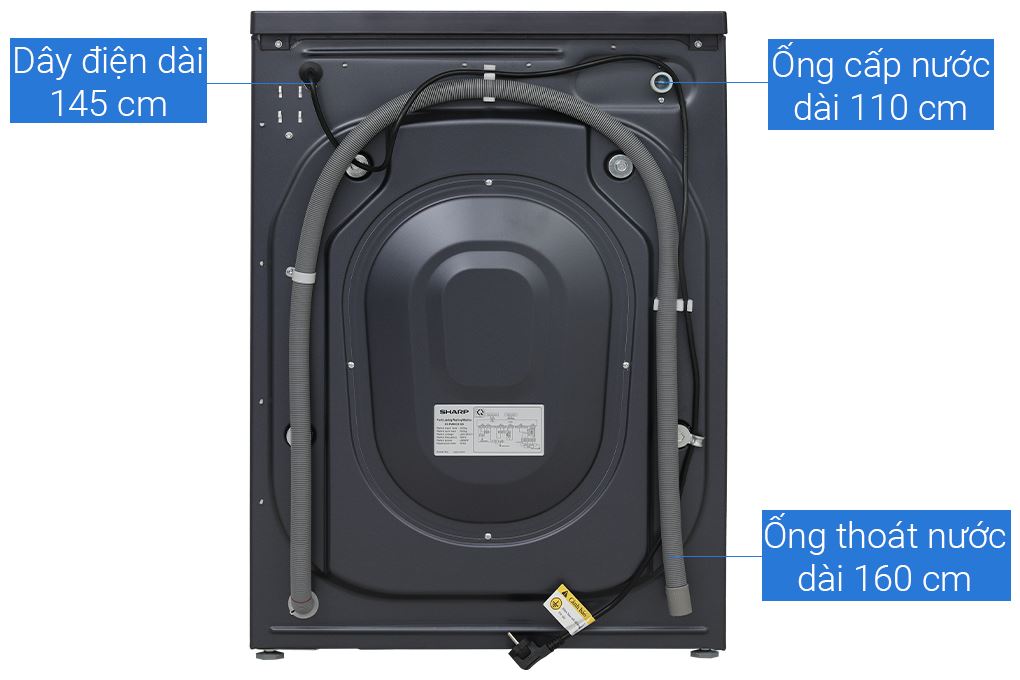 Máy giặt Sharp Inverter 9 kg ES-FM90CB-SB Màu Xanh Đậm