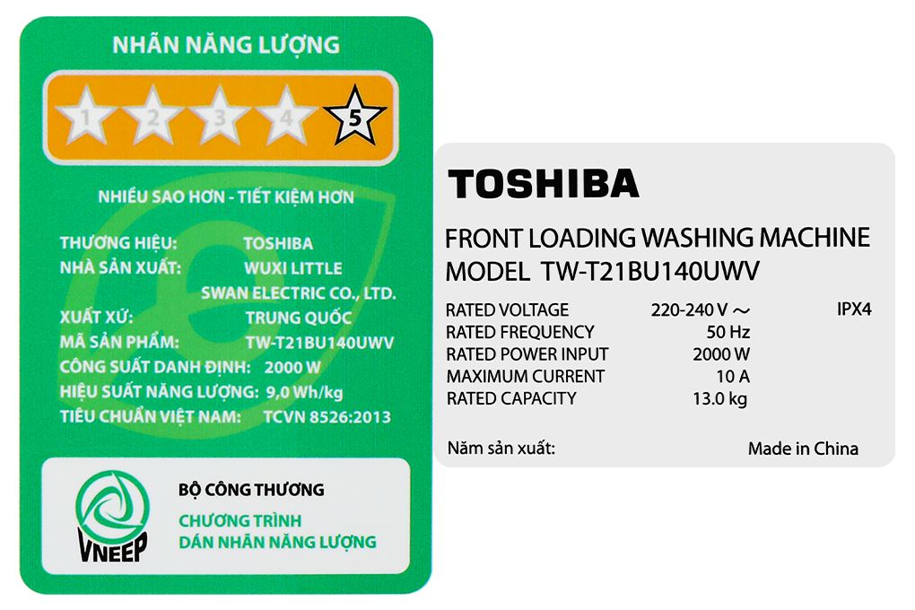 Máy giặt Toshiba Inverter 13 kg TW-T21BU140UWV(MG) Màu Xám đậm