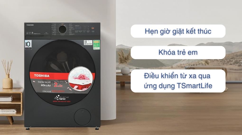 Máy giặt Toshiba Inverter 13 kg TW-T21BU140UWV(MG) - Tiện ích