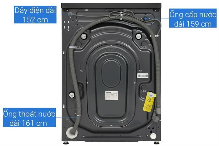 Máy giặt sấy Toshiba Inverter giặt 13 kg - sấy 8 kg TWD-T21BU140UWV(MG) Màu Xám đậm