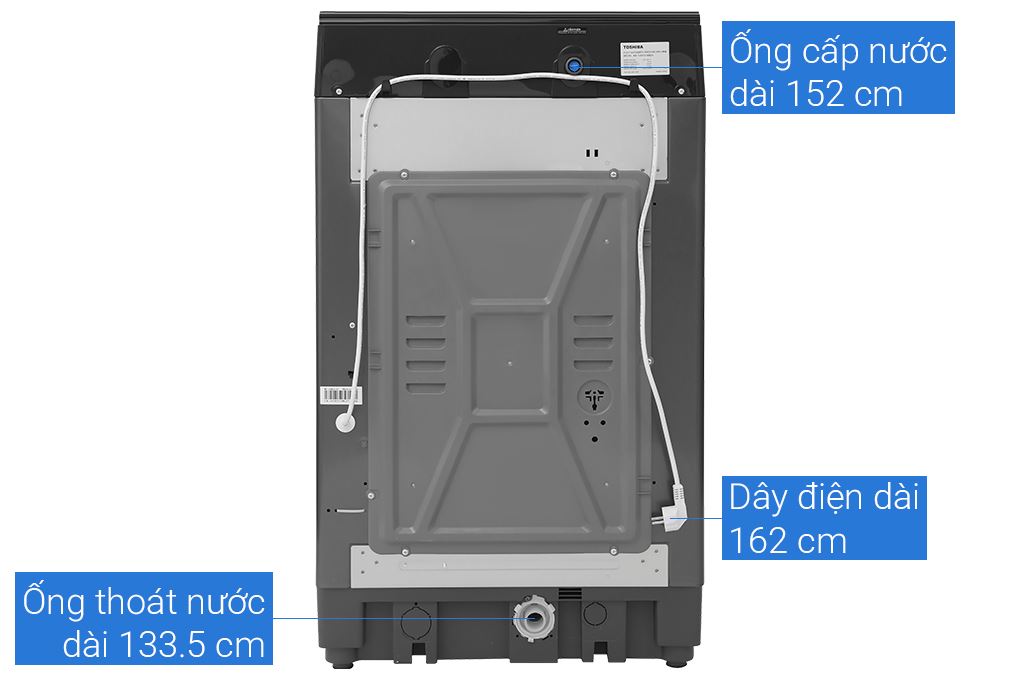Máy giặt Toshiba Inverter 15 kg AW-T08DU1600LV(MK) Màu Xám đậm