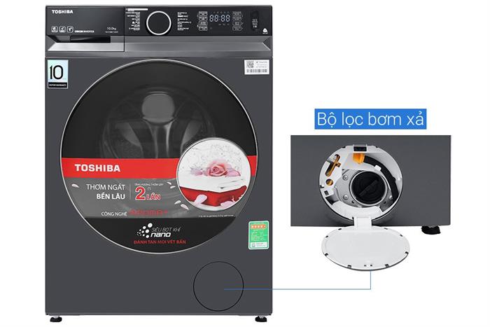 Máy giặt Toshiba Inverter 10 kg TW-T23BU110UWV(MG) Màu Xám đậm