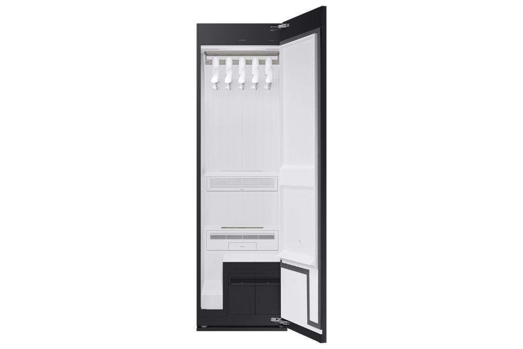 Tủ chăm sóc quần áo thông minh Samsung Bespoke AirDresser 5 móc DF24CB9900CRSV Màu Tráng gương