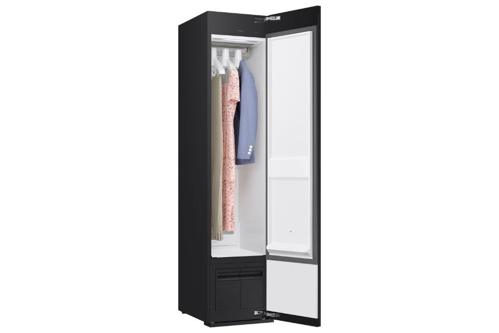 Tủ chăm sóc quần áo thông minh Samsung Bespoke AirDresser 3 móc DF18CB8600ERSV Màu Tráng gương