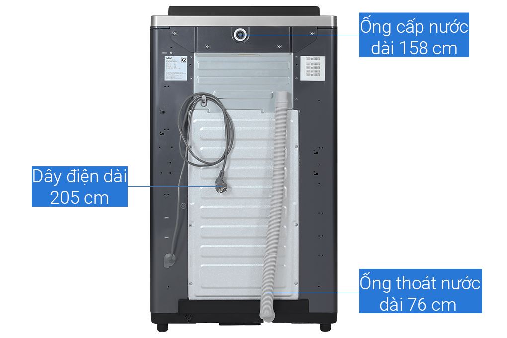 Máy giặt Aqua Inverter 12 kg AWM12-BSR1K(BU) Màu Đen