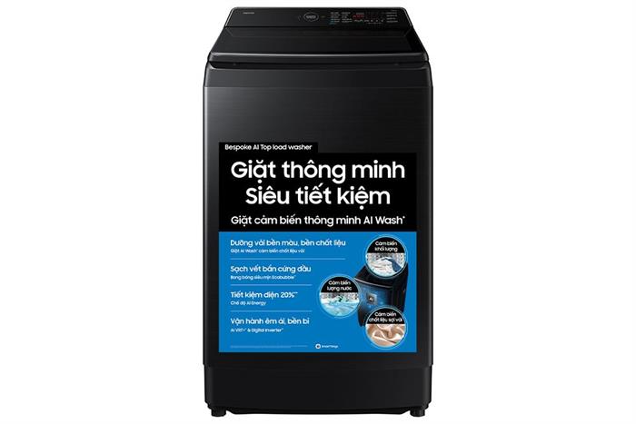 Máy giặt Samsung Inverter 15 kg WA80F15B6BSV Màu Đen