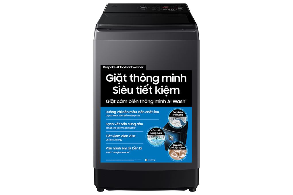 Máy giặt Samsung Inverter 15 kg WA80F15S5CSV Màu Xám/Nâu nhạt/Xám than