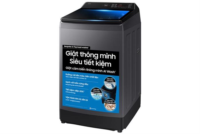Máy giặt Samsung Inverter 15 kg WA80F15S5CSV Màu Xám/Nâu nhạt/Xám than