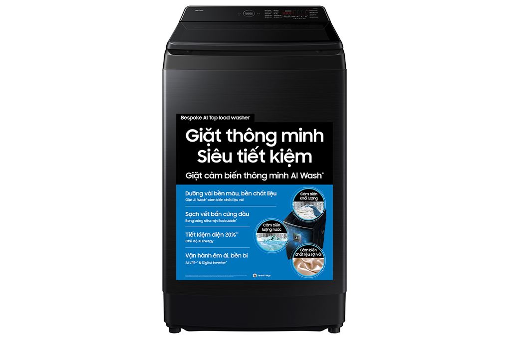 Máy giặt Samsung Inverter 13 kg WA80F13S5BSV Màu Đen