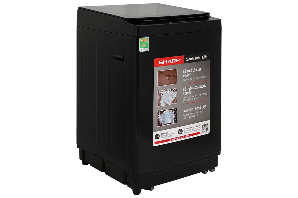 Máy giặt Sharp 12.5 kg ES-TM125CN-BK Màu Đen
