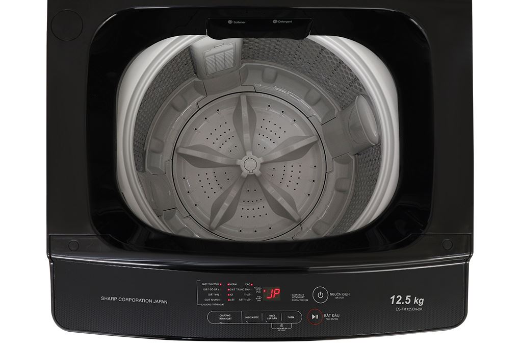 Máy giặt Sharp 12.5 kg ES-TM125CN-BK Màu Đen