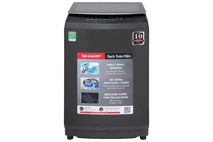 Máy giặt Sharp Inverter 15 kg ES-TM150CD-DS Màu Xám đậm
