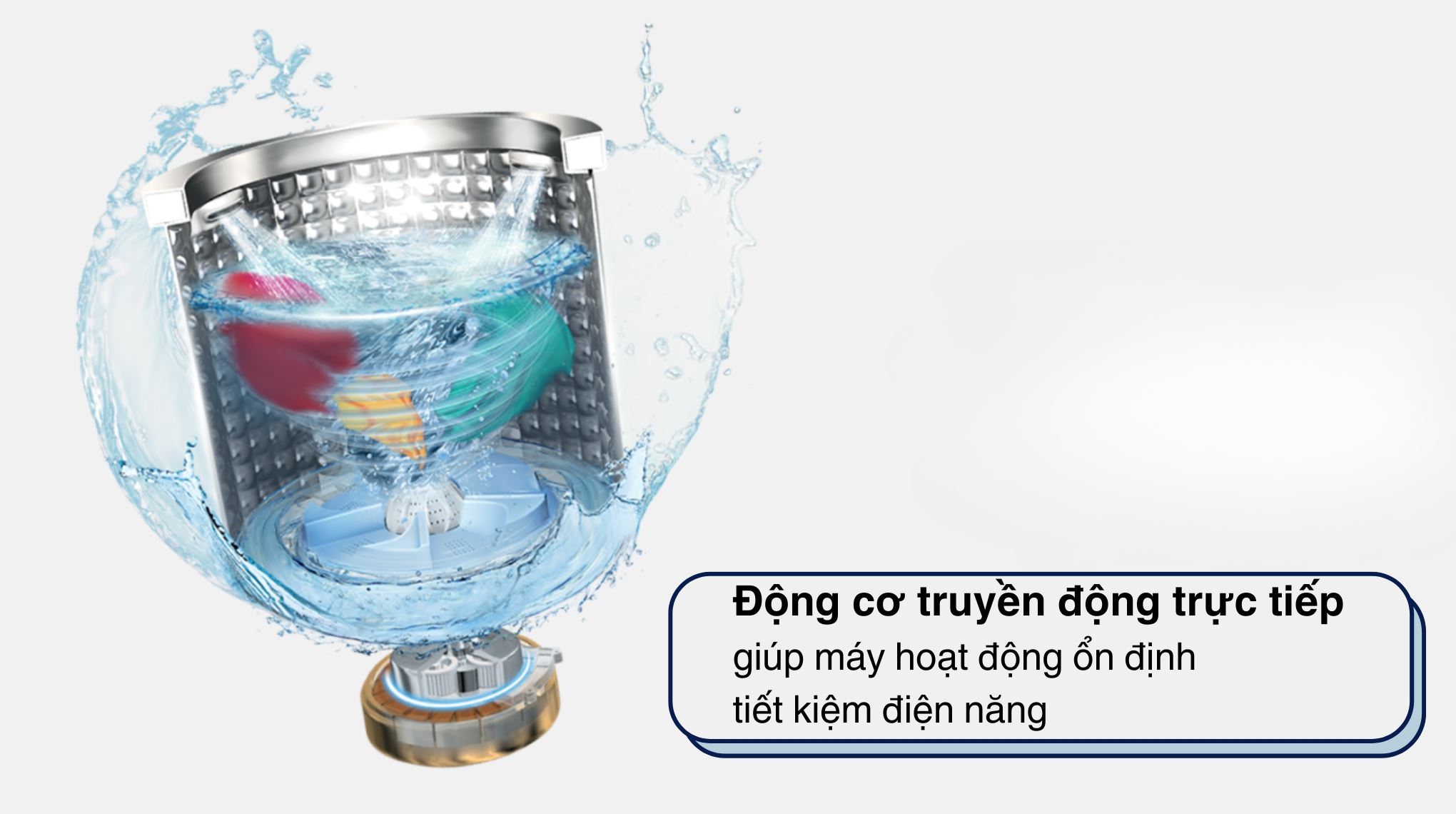 Máy giặt Aqua Inverter 9 kg AWM9-B316K(B) - Tiết kiệm điện