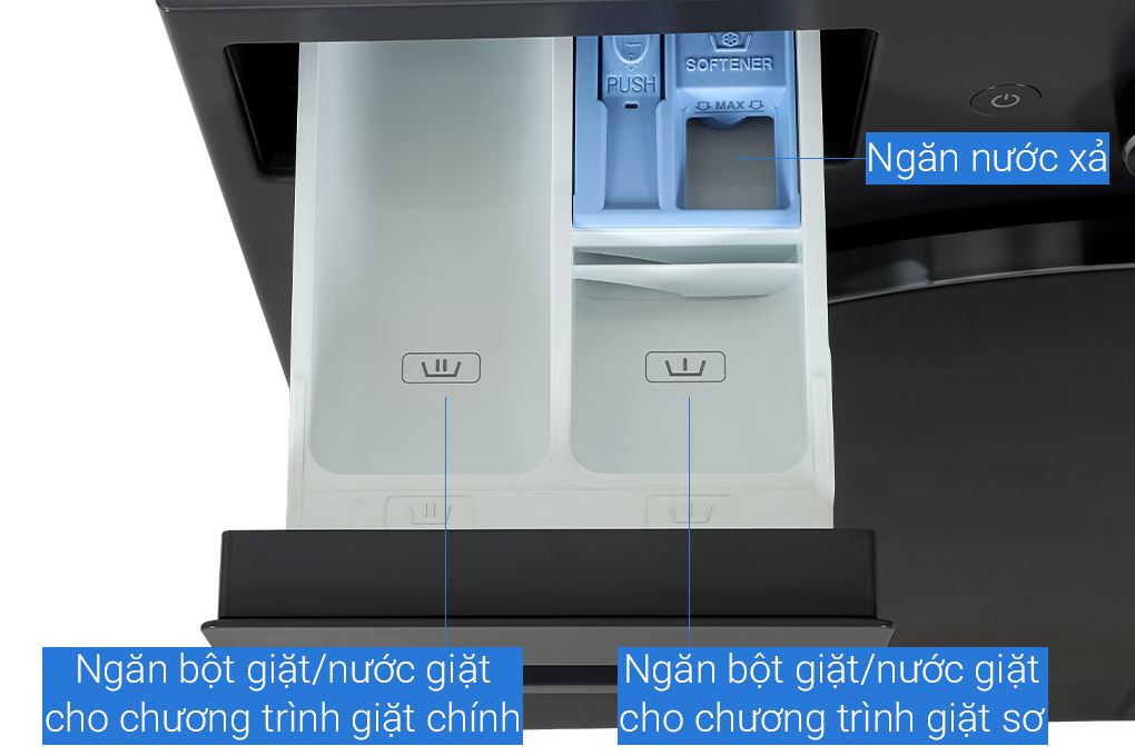 Máy giặt LG AI DD Inverter 17 kg F2517SNTG Màu Ghi đen