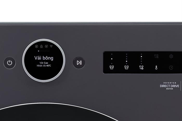 Máy giặt sấy LG Inverter giặt 17 kg - sấy 10 kg F2517RNTG Màu Ghi đen