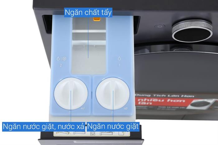 Máy giặt sấy LG Inverter giặt 17 kg - sấy 10 kg F2517RNTG Màu Ghi đen
