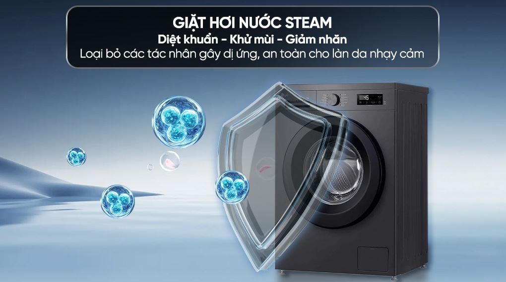 Máy giặt sấy LG Inverter giặt 9 kg - sấy 5 kg FB1209D5M - Công nghệ hơi nước Steam 