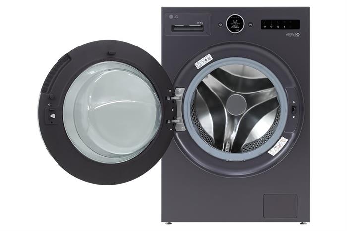 Máy giặt sấy LG Inverter giặt 15 kg - sấy 8 kg F2515RNTG Màu Ghi đen