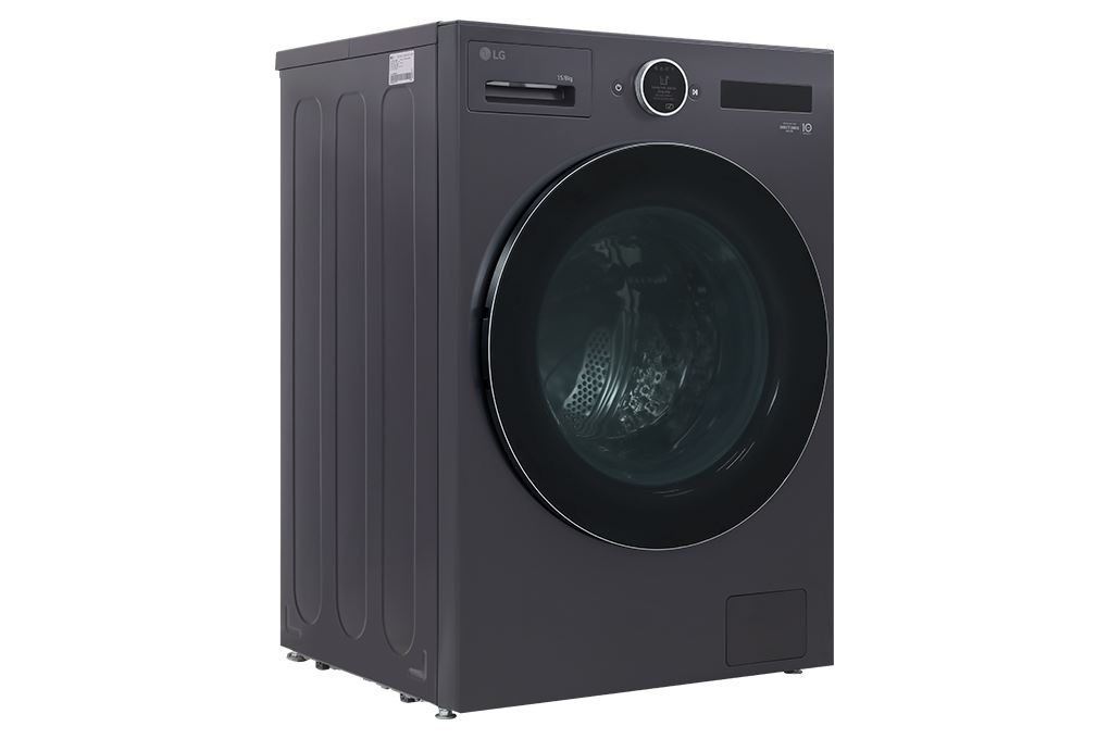 Máy giặt sấy LG Inverter giặt 15 kg - sấy 8 kg F2515RNTG Màu Ghi đen