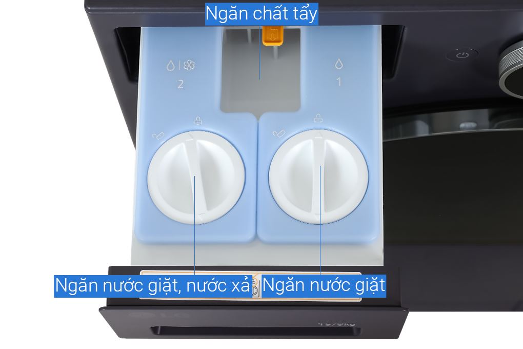 Máy giặt sấy LG Inverter giặt 15 kg - sấy 8 kg F2515RNTG Màu Ghi đen