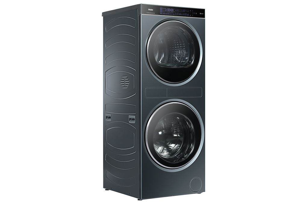 Tháp giặt sấy Haier Laundry Center Inverter giặt 14 kg - sấy 13 kg HWD140-BD14LCU1L(GN) Màu Đen - Xám