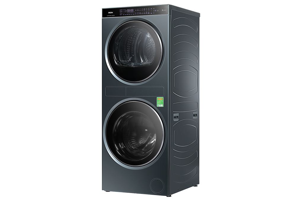 Tháp giặt sấy Haier Laundry Center Inverter giặt 14 kg - sấy 13 kg HWD140-BD14LCU1L(GN) Màu Đen - Xám
