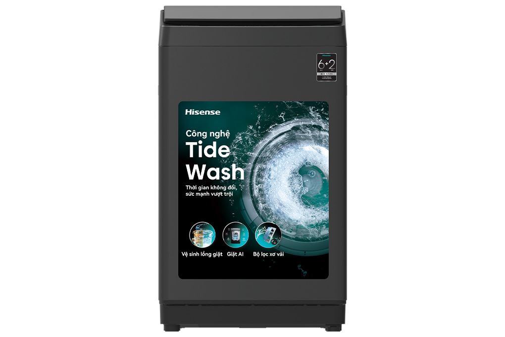 Máy giặt Hisense 8 kg WT80F30 Màu Đen